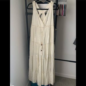 Gold white silver cream jumper